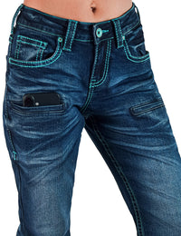 Cowgirl Tuff Jeans - Colorful Bootstitch