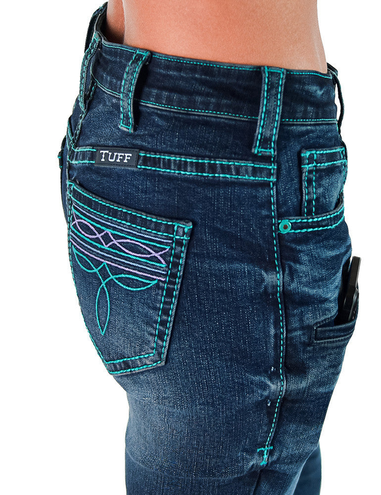 Cowgirl Tuff Jeans - Colorful Bootstitch