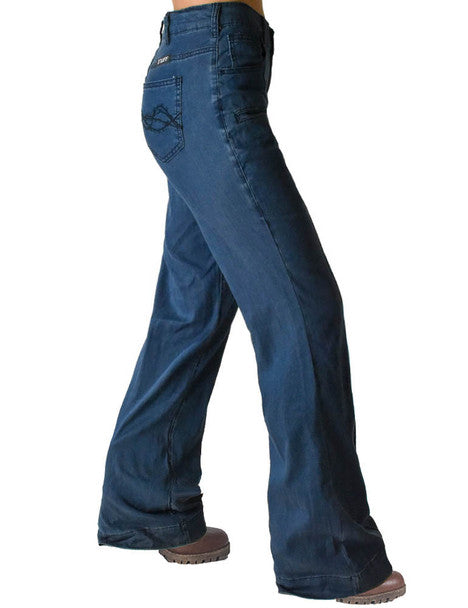 Cowgirl Tuff Jeans - Dark Ultrabreathe Wide Leg Trouser