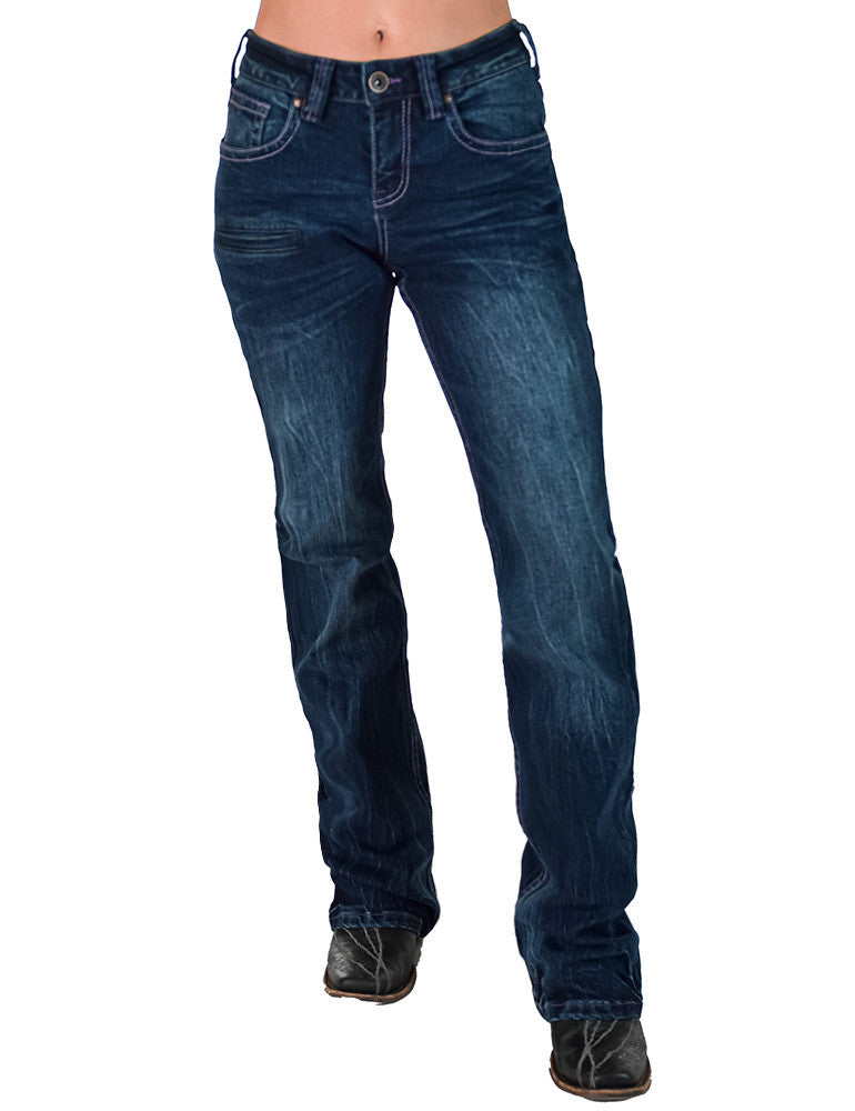 Cowgirl Tuff Jeans - Purple Arrows
