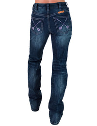 Cowgirl Tuff Jeans - Purple Arrows