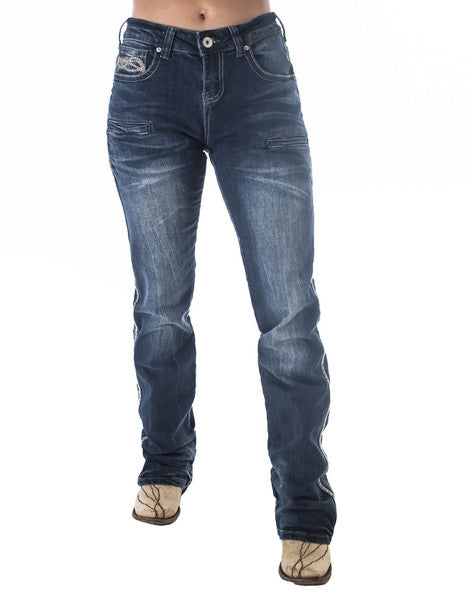 Cowgirl Tuff Jeans - Rusty ZigZag