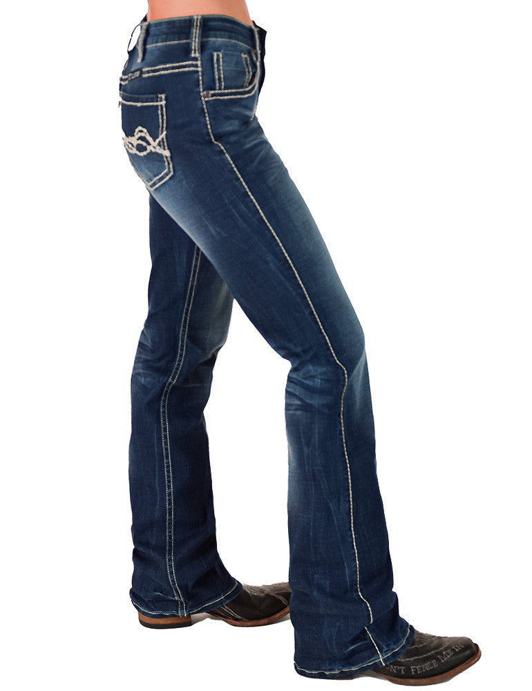 Cowgirl Tuff Jeans - Tan Edgy Flex