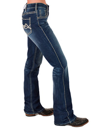 Cowgirl Tuff Jeans - Tan Edgy Flex