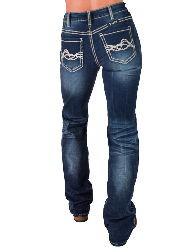 Cowgirl Tuff Jeans - Tan Edgy Flex