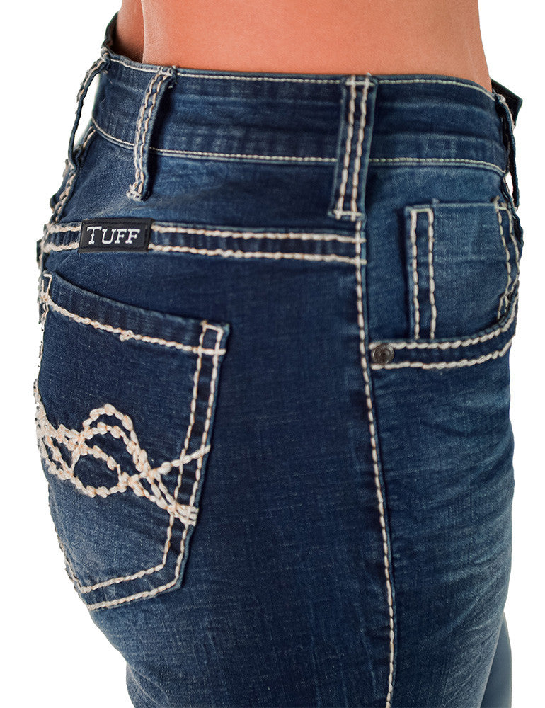 Cowgirl Tuff Jeans - Tan Edgy Flex