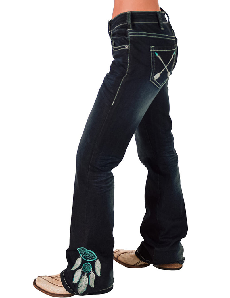 Cowgirl Tuff Jeans - Turquoise Dreamcatcher