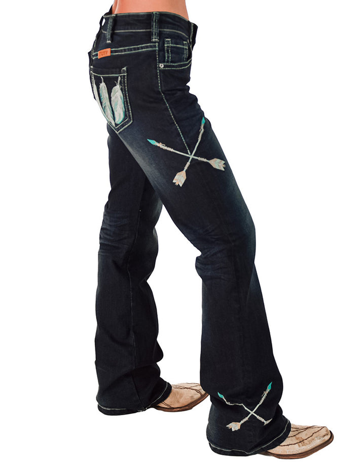Cowgirl Tuff Jeans - Turquoise Dreamcatcher