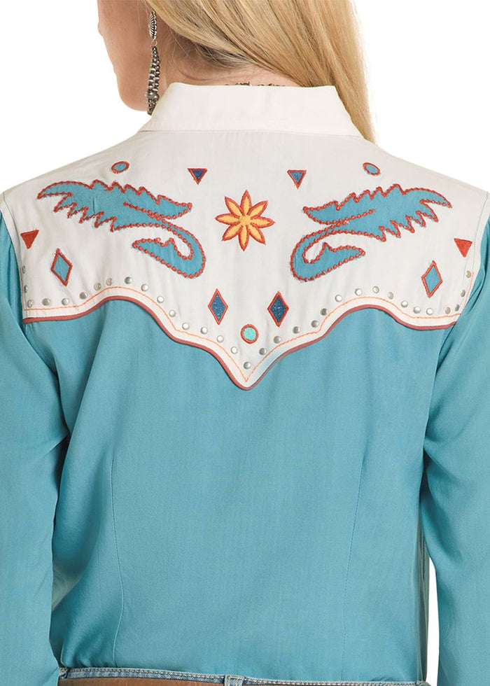 Rock and Roll - Applique Long Sleeved Snap (LWN2R08859)