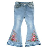 Girl's Shea Baby Jeans - Floral Boot Flare Denim