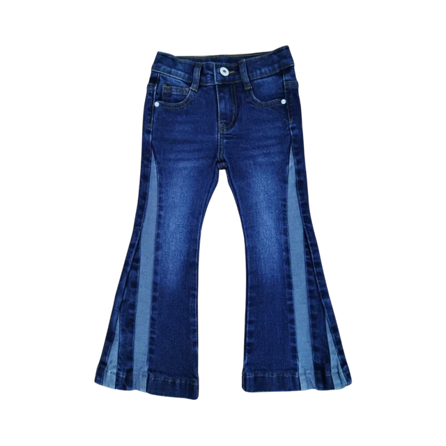 Girl's Shea Baby Jeans - Two Toned Denim Jeans