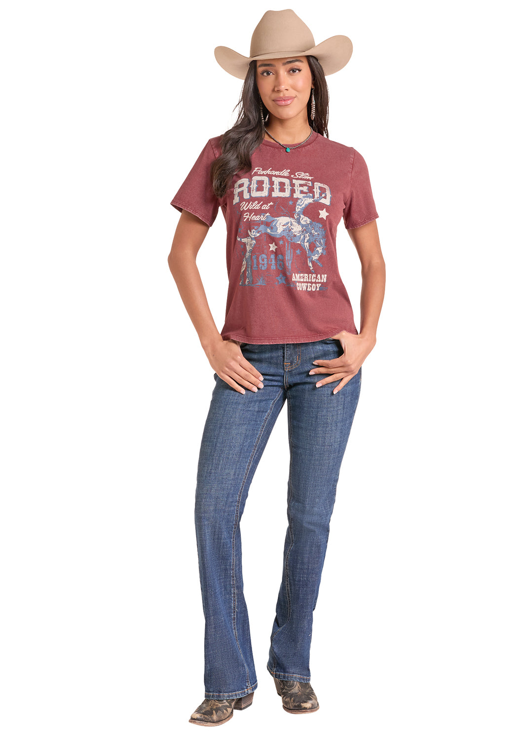 Rock & Roll Women's Printed Tee (LW21T09824)