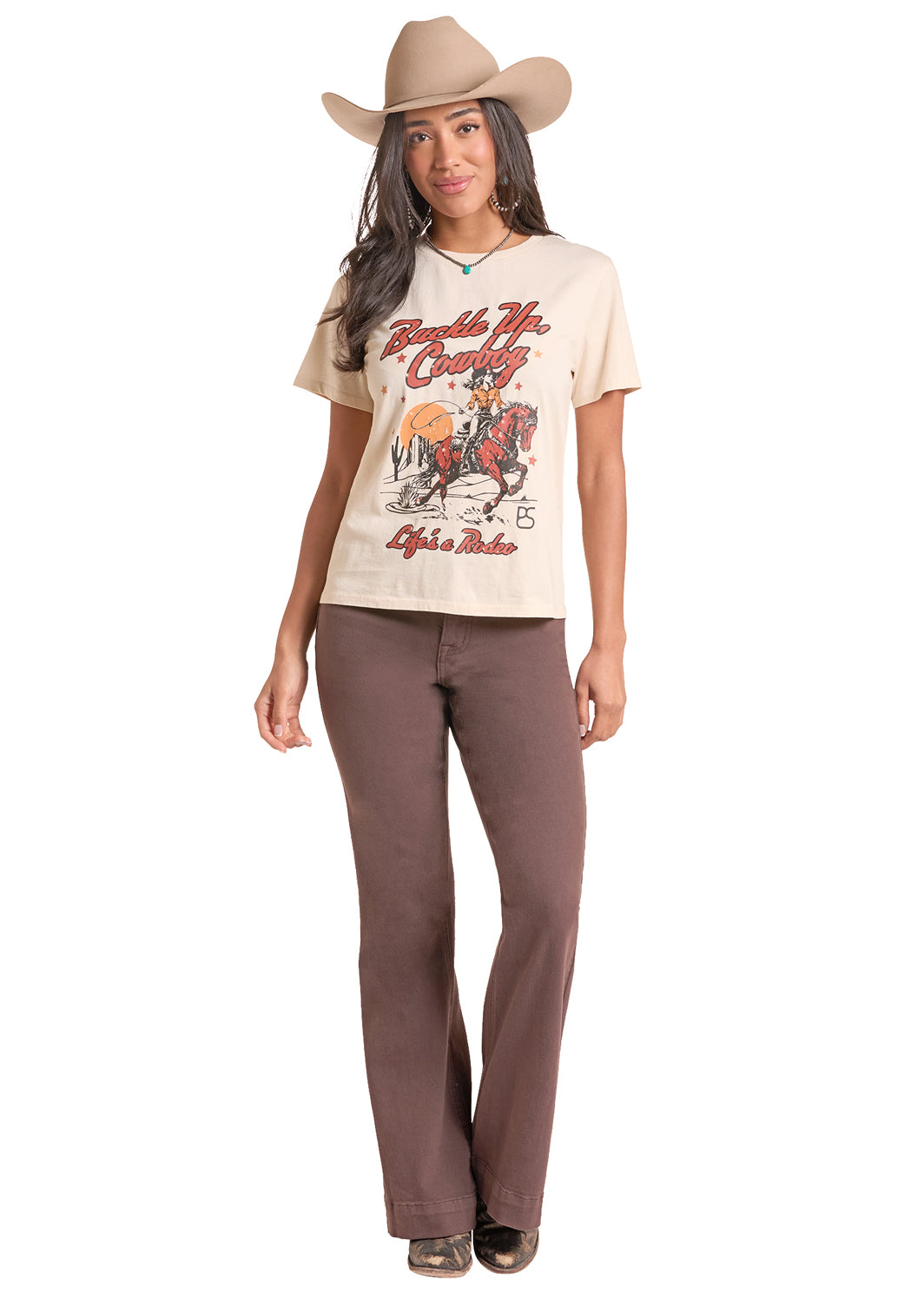 Rock & Roll Women's Printed Tee (LW21T09826)