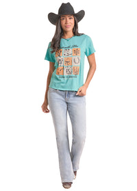 Rock & Roll Women's Printed Tee (LW21T09827)
