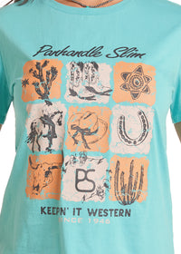 Rock & Roll Women's Printed Tee (LW21T09827)