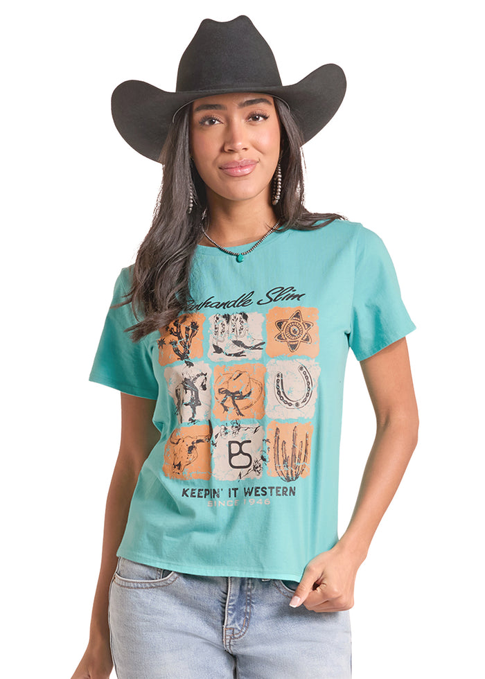 Rock & Roll Women's Printed Tee (LW21T09827)
