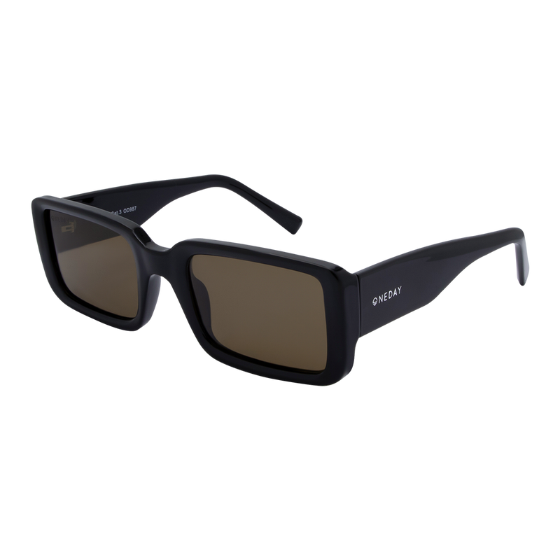 Oneday Sunglasses - Luna (Black/Brown)
