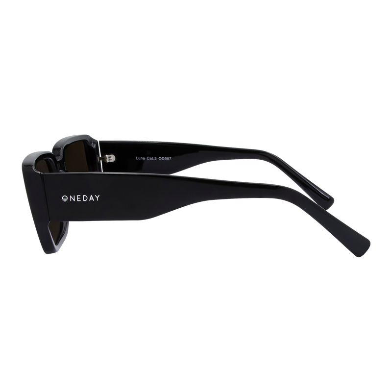 Oneday Sunglasses - Luna (Black/Brown)