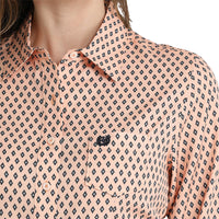 Cinch Long Sleeved Shirt - Peach (MSW9164270)