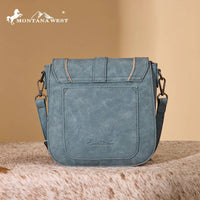 Montana West Aztec Buckle Crossbody Bag - Jean