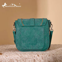 Montana West Aztec Buckle Crossbody Bag - Turquoise
