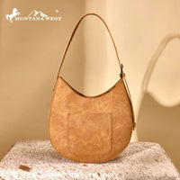 Montana West Aztec Hobo Shoulder Bag - Brown