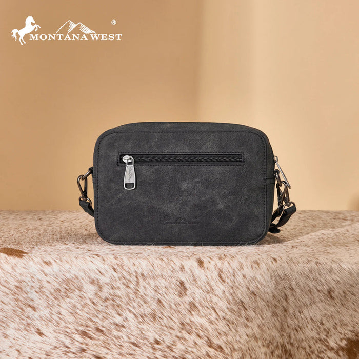 Montana West Aztec Crossbody Bag - Black