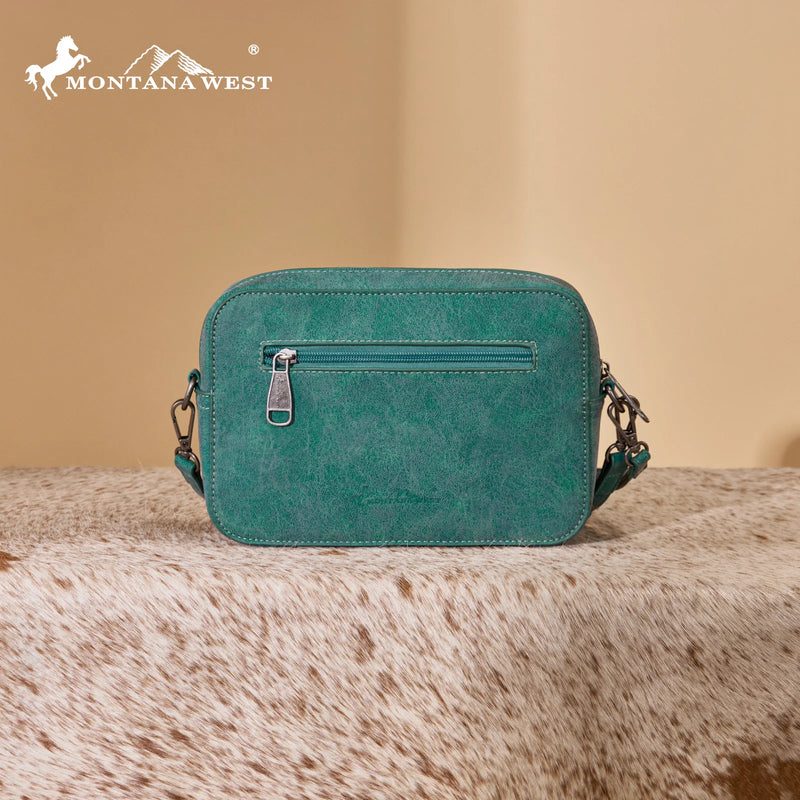 Montana West Aztec Crossbody Bag - Turquoise