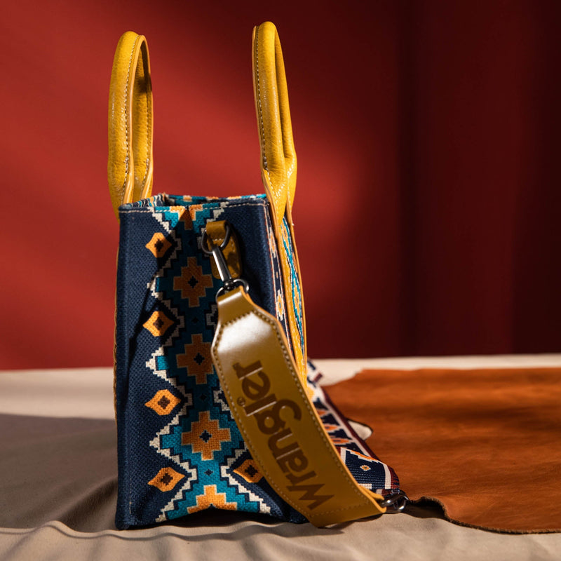 Wrangler Southwest Print Tote - Mustard (WG2203-8120SMU)