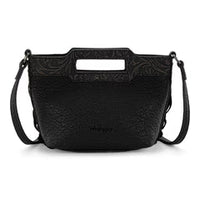 Wrangler Genuine Cowhide Fringe Crossbody (WG283-8015BK) - Black