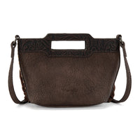 Wrangler Genuine Cowhide Fringe Crossbody (WG283-8015CF) - Coffee