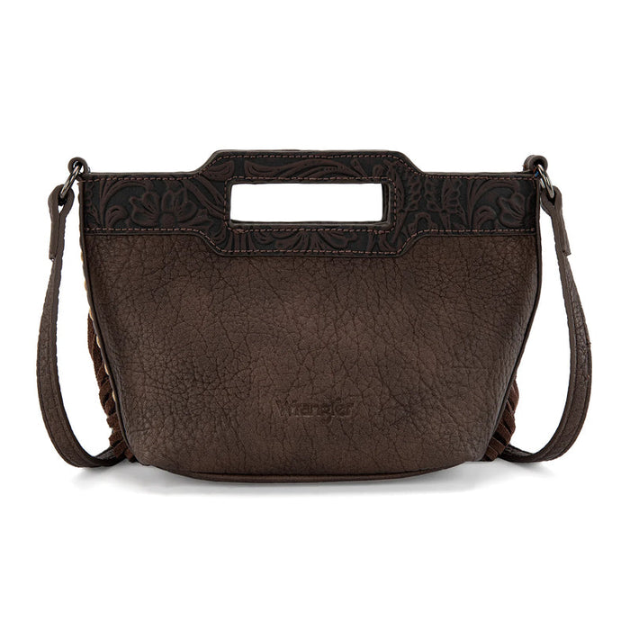 Wrangler Genuine Cowhide Fringe Crossbody (WG283-8015CF) - Coffee