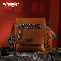 Wrangler Whipstitch Leopard Print Crossbody - Dark Brown (WG72-9360DBR)