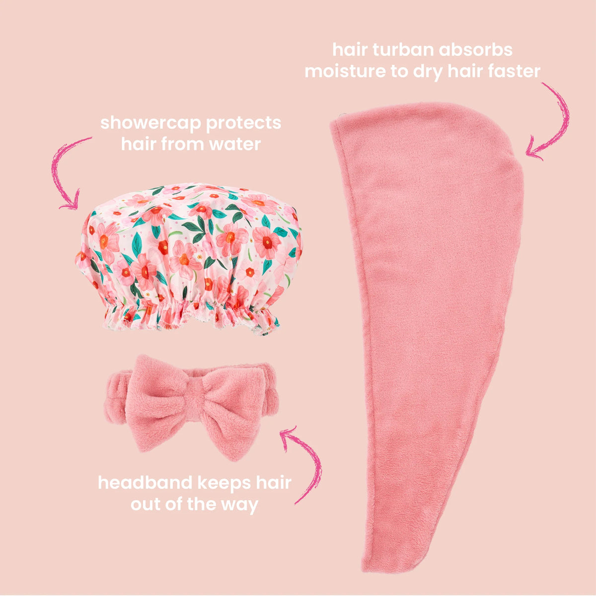 Meadow Blush - 3PC Hair Set