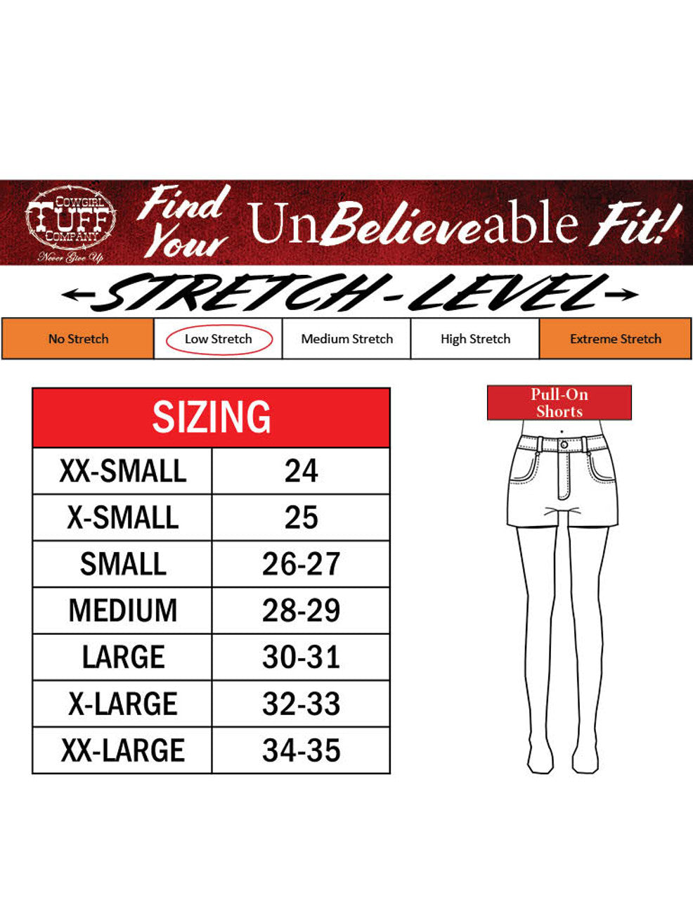 Cowgirl Tuff Shorts - Pull-On Ultrabreathe