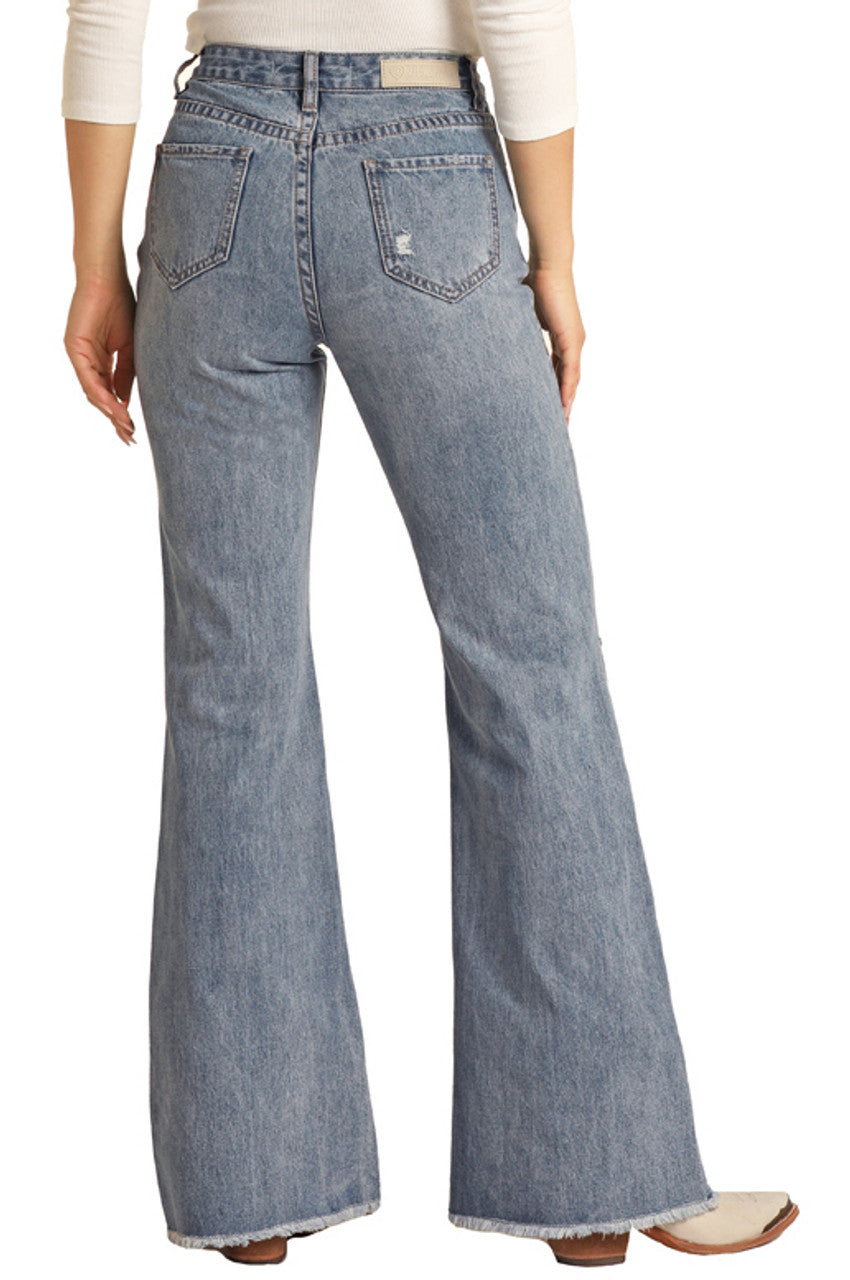 Rock & Roll Cowgirl Jeans - RRWD8HR0SH - High Rise Palazzo Flare