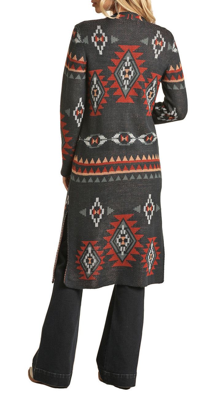 Rock and Roll - Aztec Cardigan (Navy)