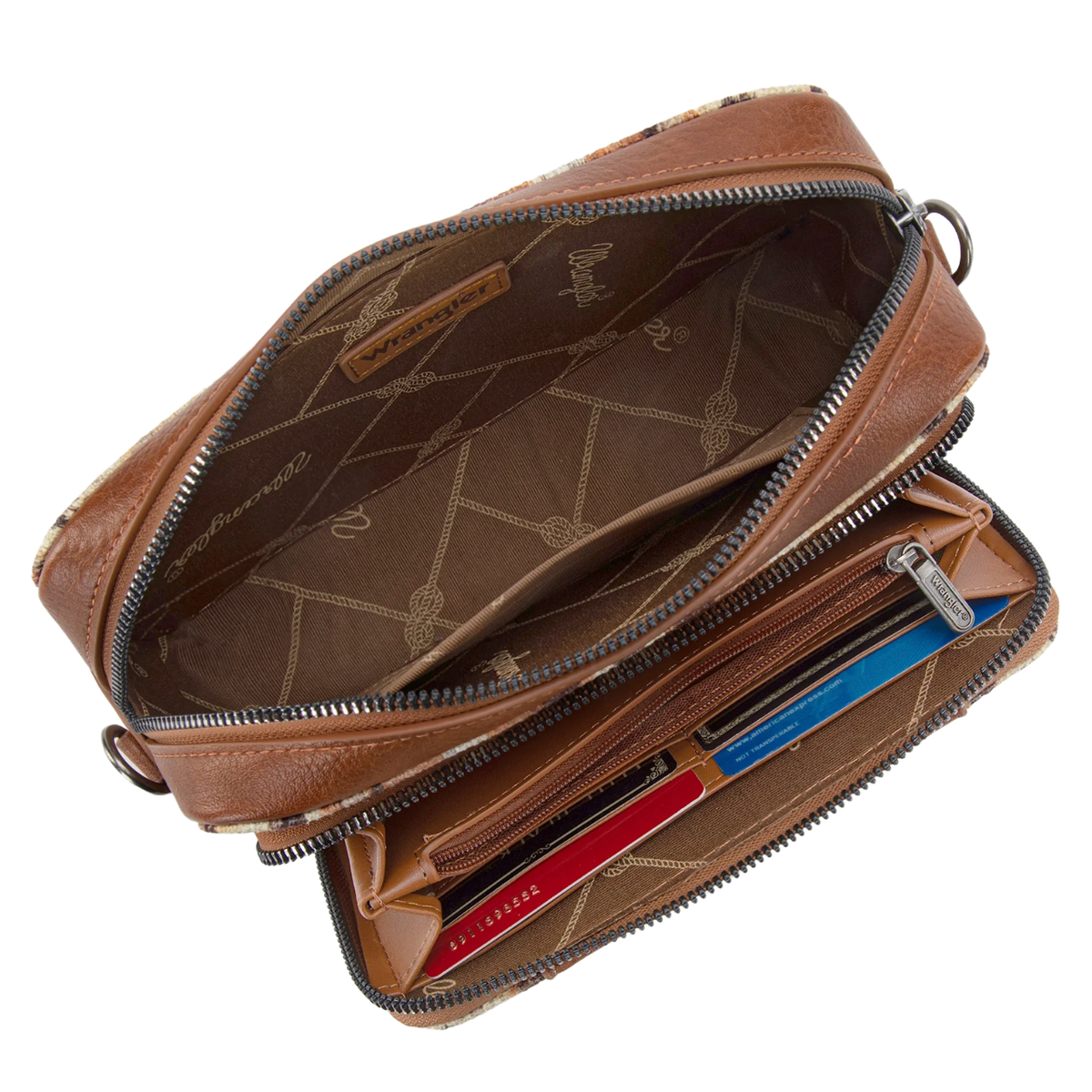 Wrangler Southwestern Crossbody - Light Brown (WG130-3003LBR)