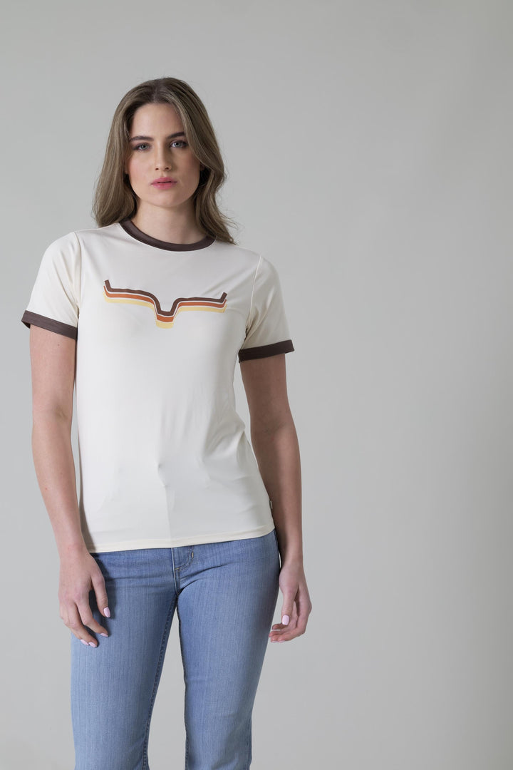 Kimes Ranch Rhythm Ringer Tech Tee - Natural