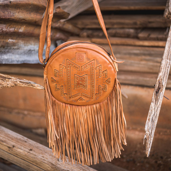 Wayfarer Sage Fringe Crossbody