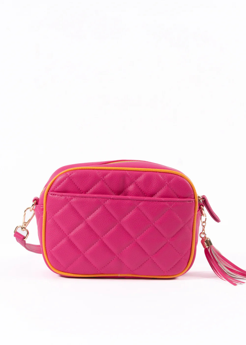 Liv & Milly - Sally Quilted Crossbody (Pink/Orange)