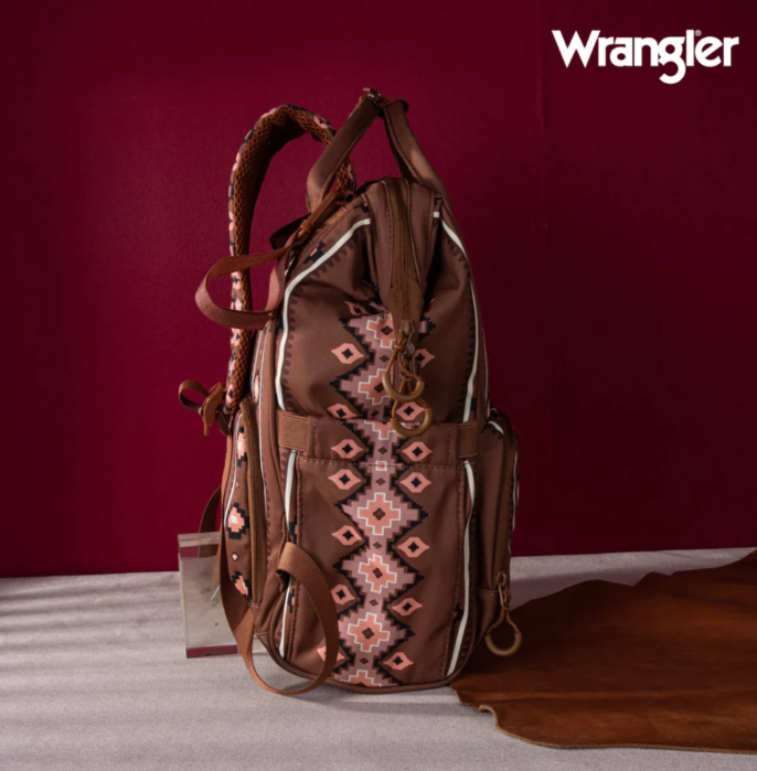 Wrangler Allover Aztec Dual Sided Backpack (WG2204-9110CM)