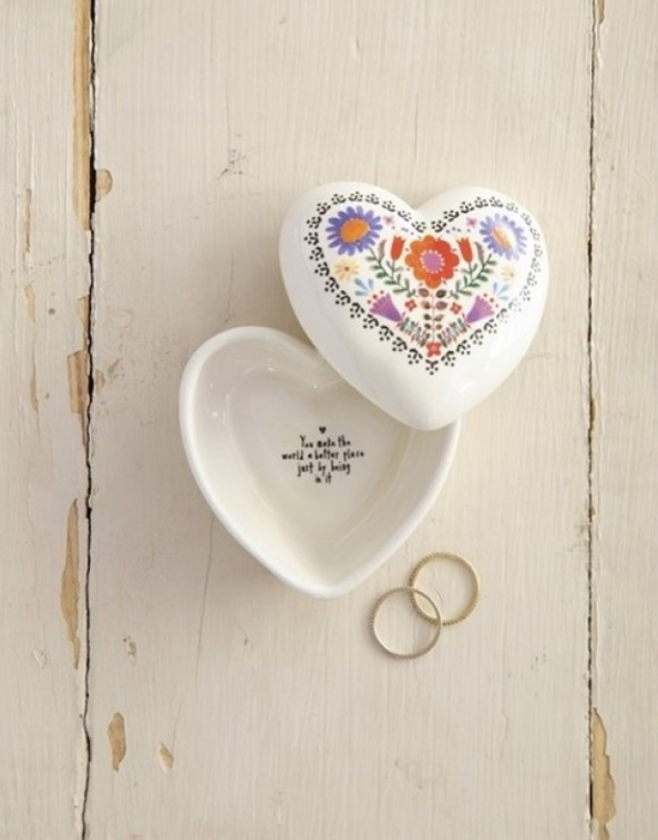Trinket Box - Folk Flowers