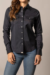 Kimes Ranch Long Sleeved Shirt - Skeeter (Black)