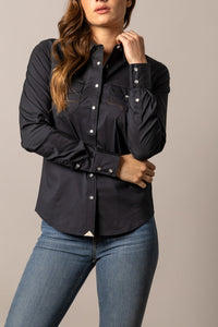 Kimes Ranch Long Sleeved Shirt - Skeeter (Black)