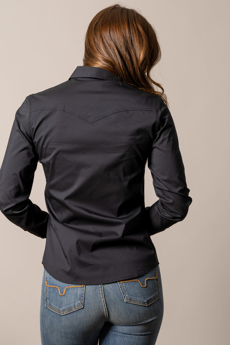 Kimes Ranch Long Sleeved Shirt - Skeeter (Black)