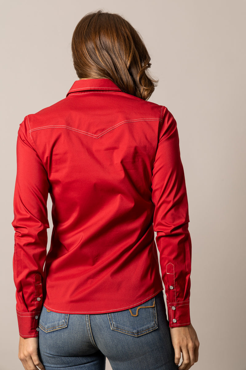 Kimes Ranch Long Sleeved Shirt - Skeeter (Red)