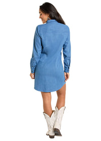 Rock & Roll Mini Shirt Dress (LWD2R06645)