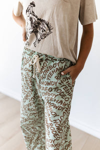 RaeLynn Jeans - Howdy (Mint/Brown)