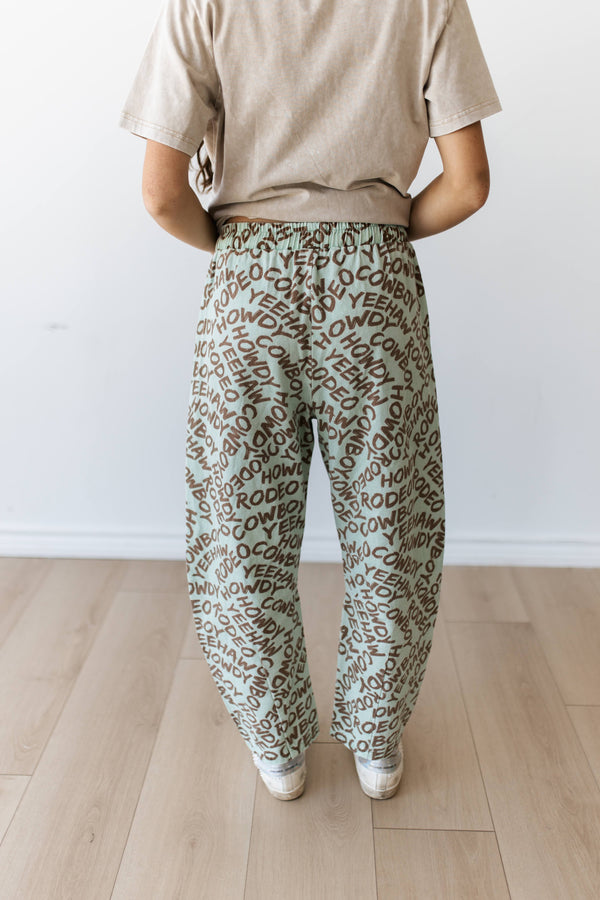 RaeLynn Jeans - Howdy (Mint/Brown)